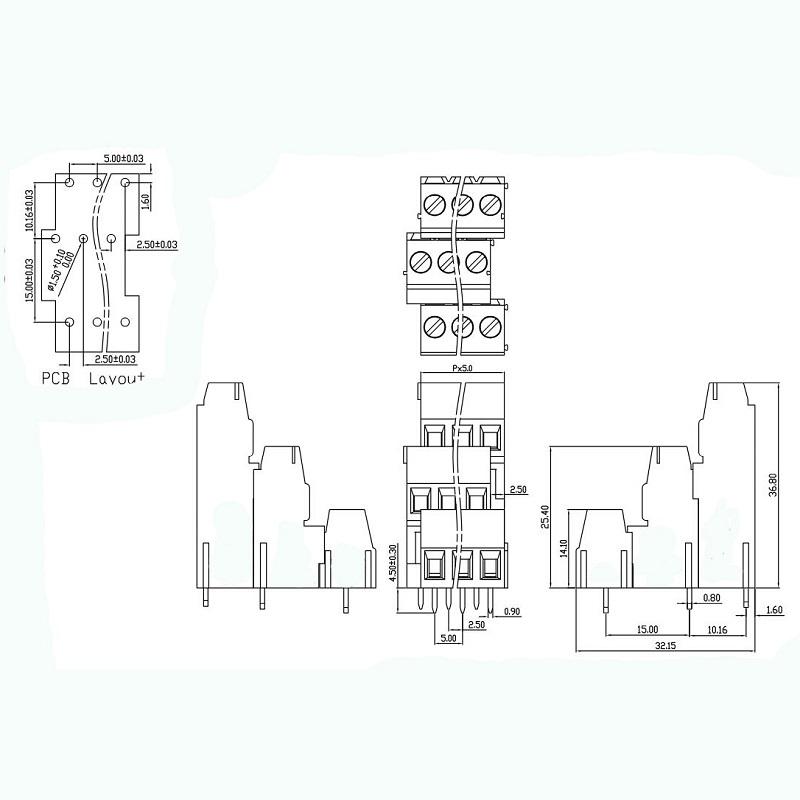 terminal block 5.0 mm