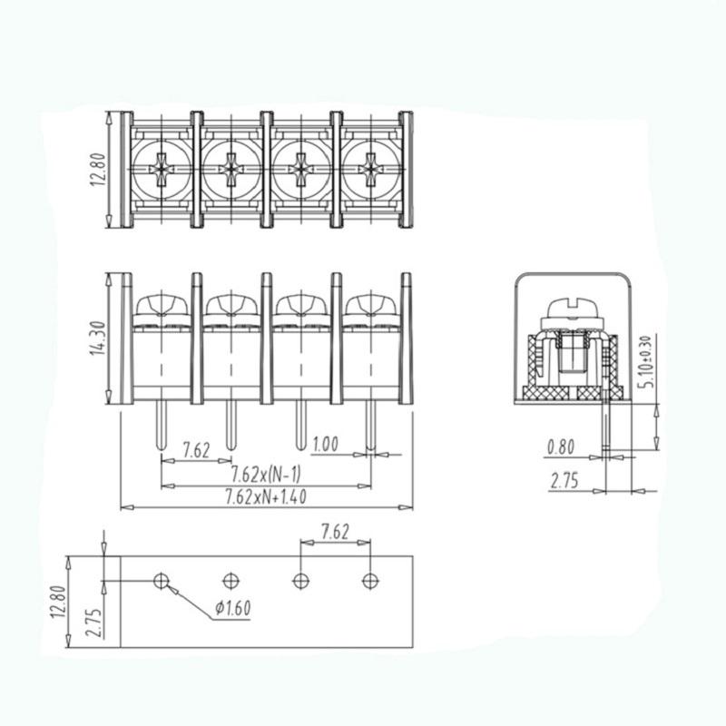 screw terminal barrier block